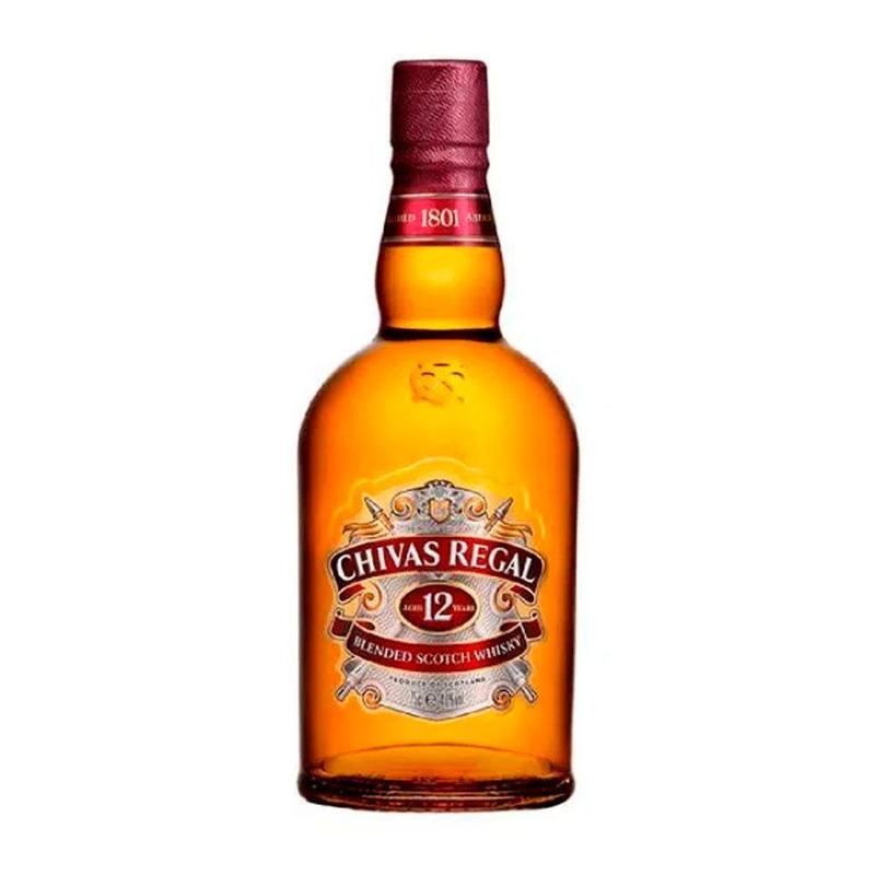 Whisky Escocês Chivas Regal 12 anos 750ml Caixa com 12 unidades